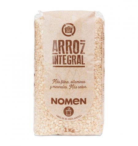 Arroz integral Nomen 1 kg.