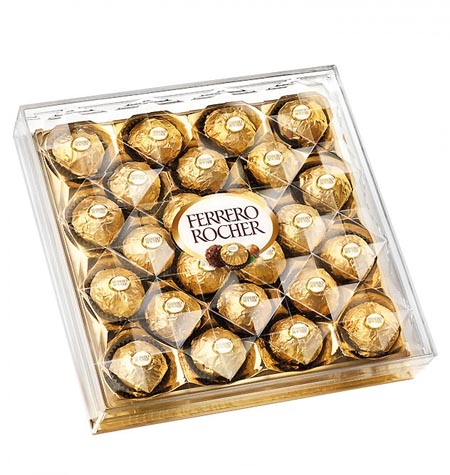 FERRERO ROCHER bombones 24 unidades estuche 300 g