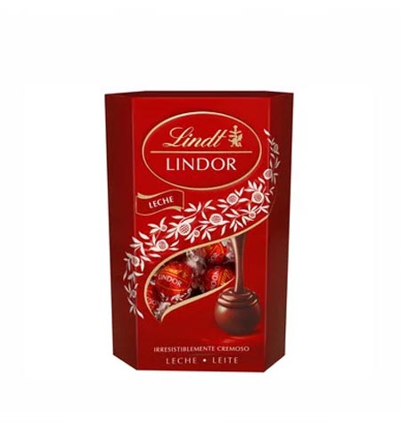 Bombones de chocolate con leche LINDT 200 g.