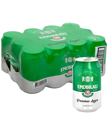 Cerveza EMDBRAU 33 cl Pack 24 latas