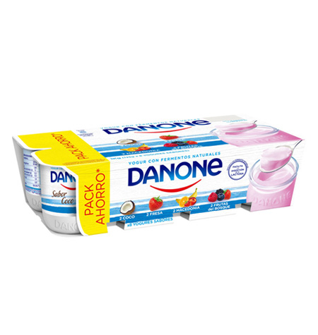 Yogur sabores Danone pack de 8 unidades - Comercial Garcia Gonzalez
