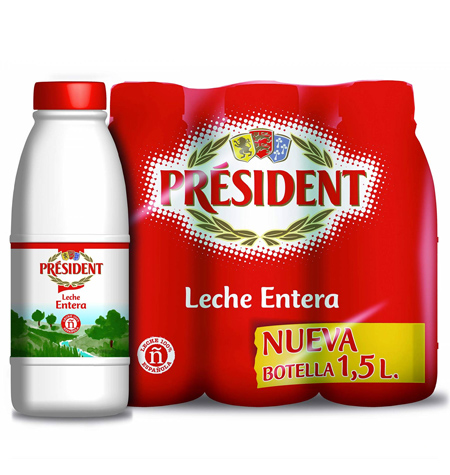Leche President Hostelería 1,5 litros pack 6