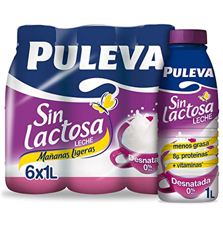 PACK 6 LECHE SEMIDESCREMADA SIN LACTOSA 1 lt.