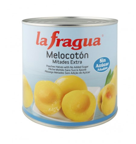 Melocotón SIN Azúcar Añadido Mitades Lata 3 kg