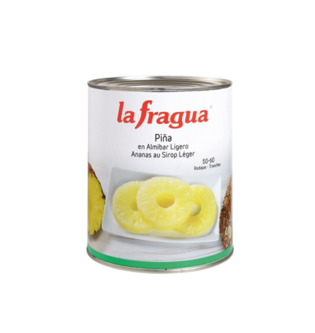 Piña en Almíbar Rodajas 50-60 La fragua - Distribuidor en Salamanca