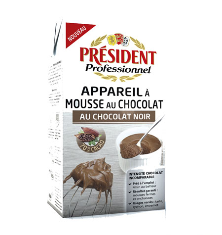 Preparado para Mousse Chocolate PRESIDENT- 1Litro