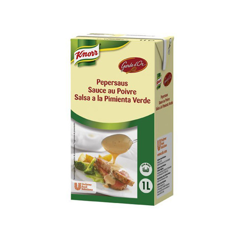 Salsa Pimienta Verde Knorr 1 Litro - Distribuidor en Salamanca