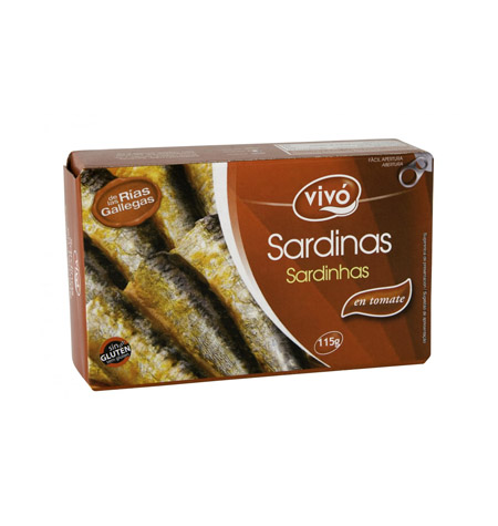Sardinillas con tomate Vivo PE. 88GR
