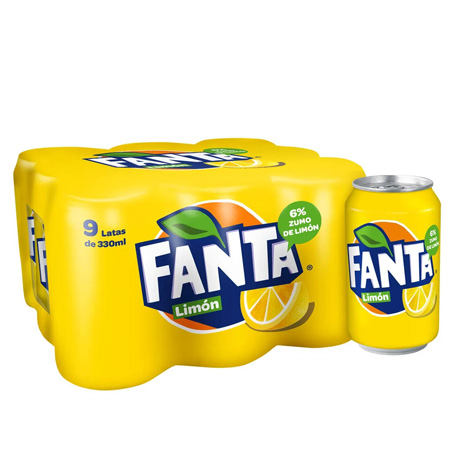 FANTA LIMON LATA 33 CL PACK 8 UDS