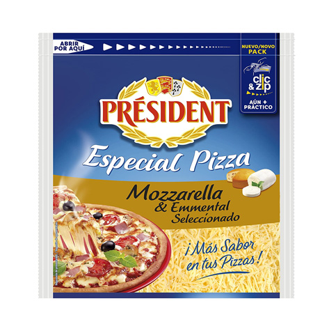 mozzarella rallada president 150gr